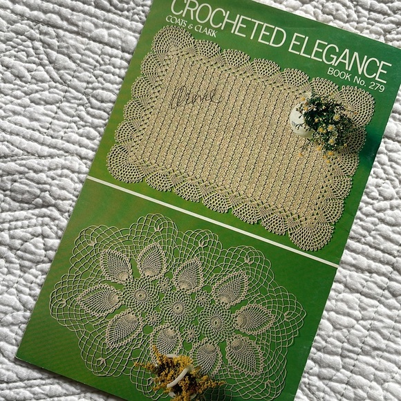 Crocheted Elegance instruction directions booklet # 279 Coats and Clark … - Picture 7 of 8